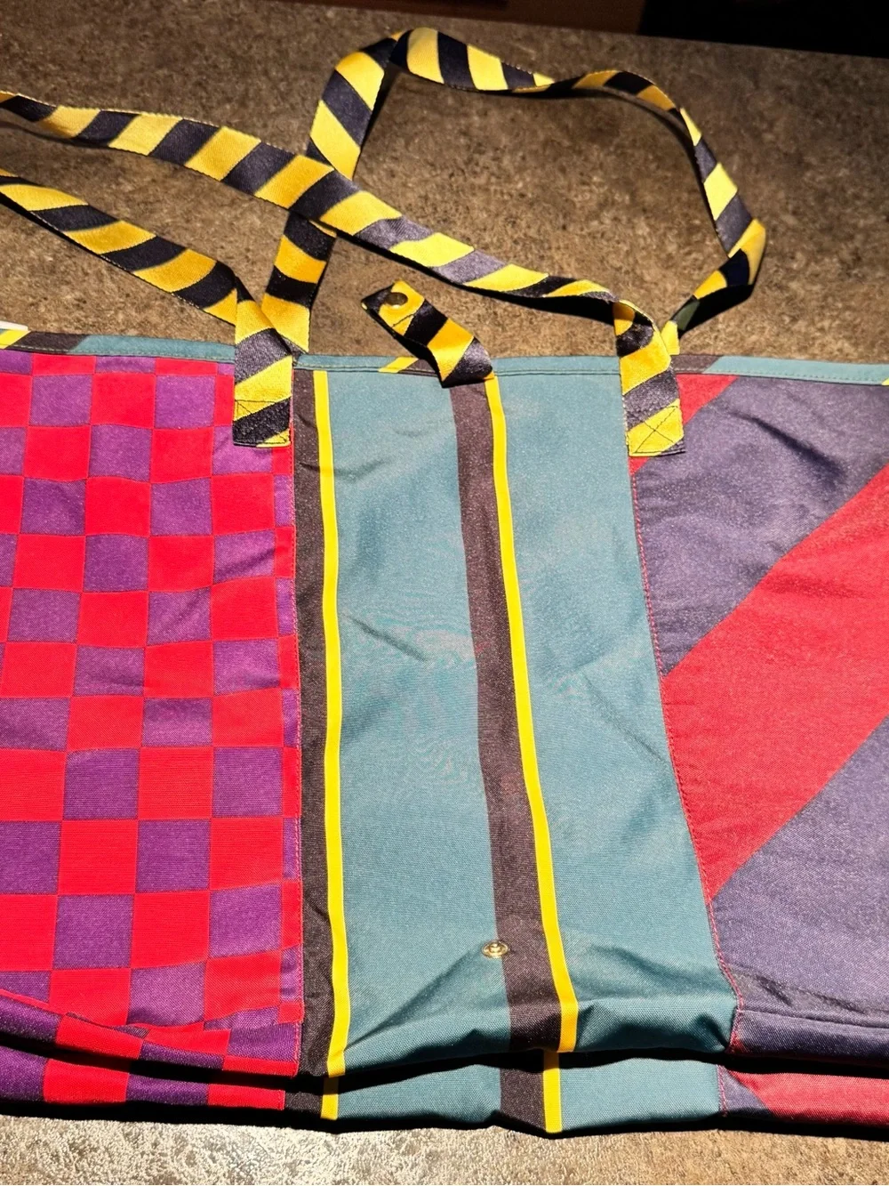 Rowing Blazers X Target Multi-Color Rugby Stripe Foldable Tote